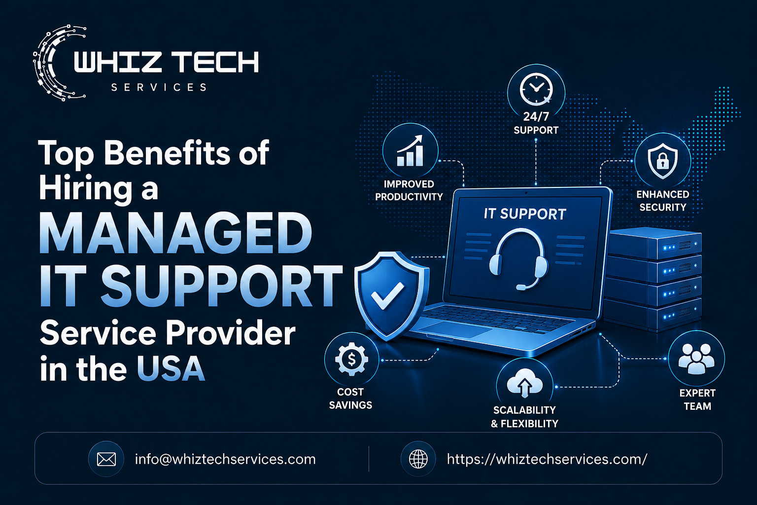 Top Benefits of Hiring a Managed IT Support Service Provider in the USA