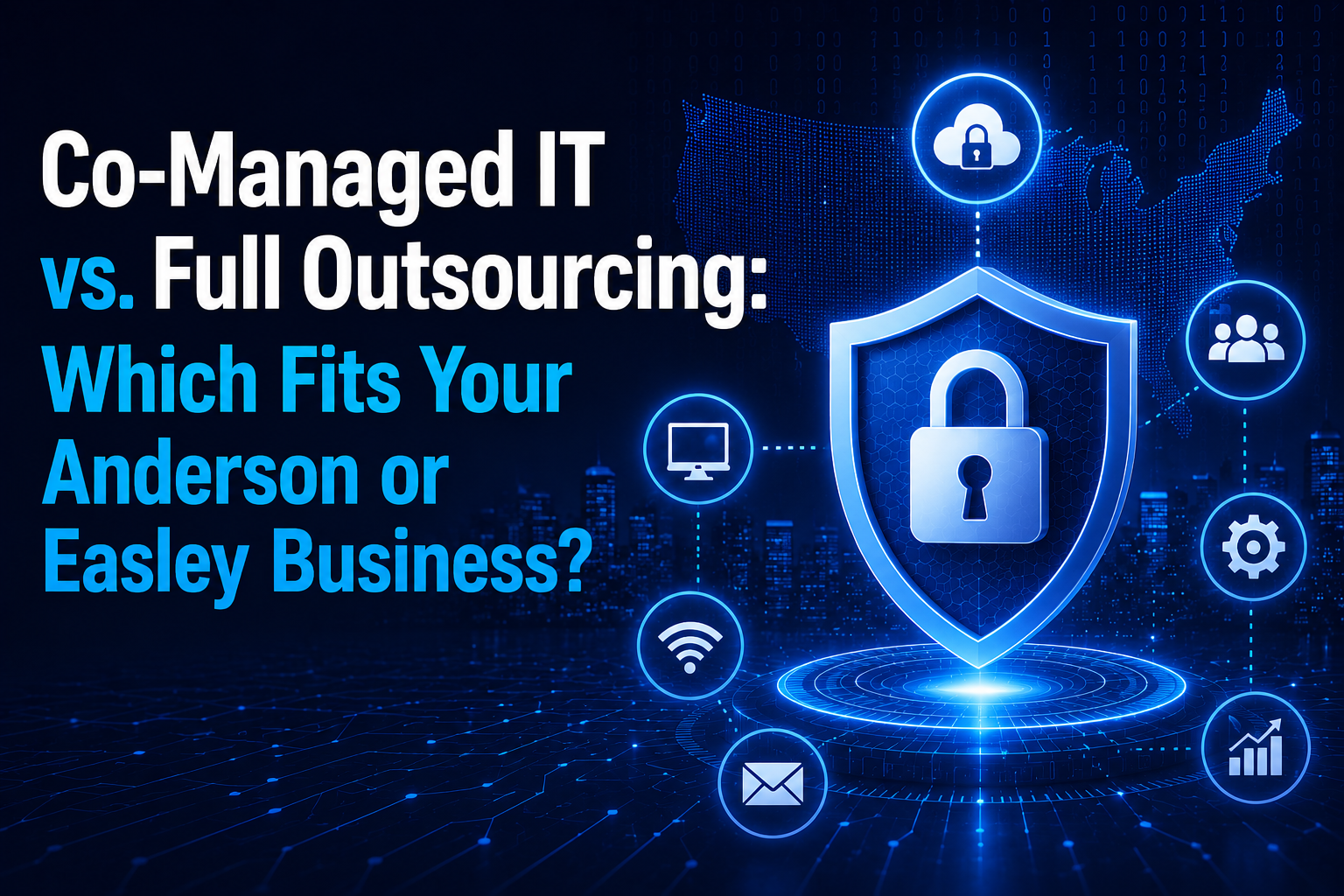 Co-Managed IT vs. Full Outsourcing: Which Fits Your Anderson or Easley Business?